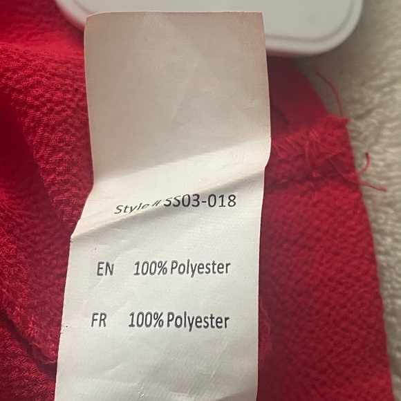 Revamp Stylish Red Twist-Front Top size small - Picture 5 of 6